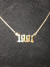 Load image into Gallery viewer, BIRTH YEAR NECKLACE
