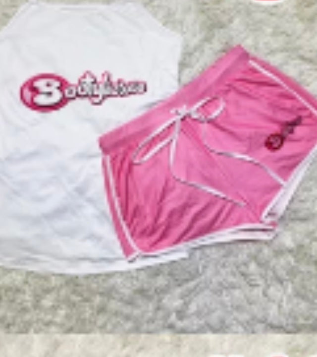 Ladies 2 piece short set